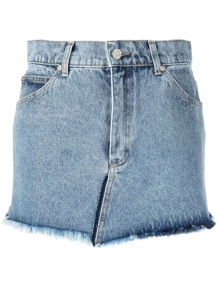  Natasha Zinko Washed Denim Skirt - Blue 