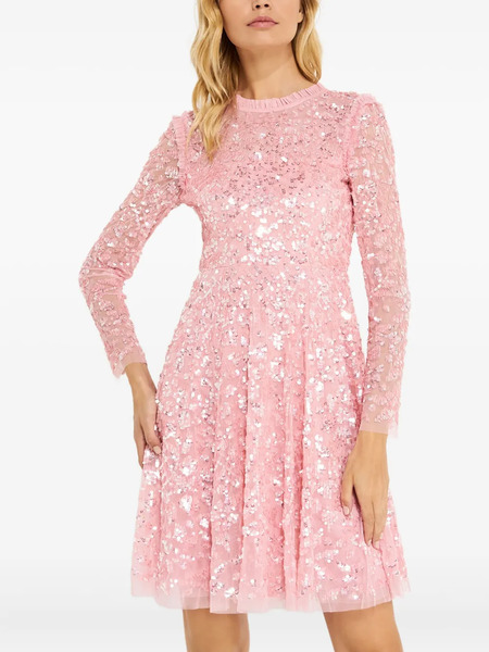  Needle & Thread Aurelia Sequin-embellished Mini Dress - Pink 