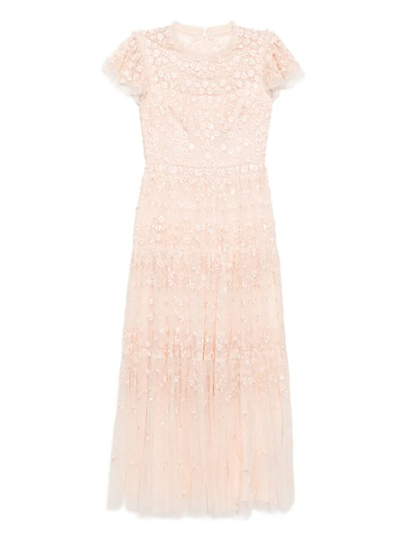  Needle & Thread Floral-embroidered Dress - Pink 