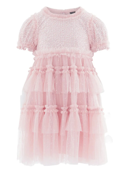  Needle & Thread Kids Sequin-embroidered Tulle Dress - Pink 
