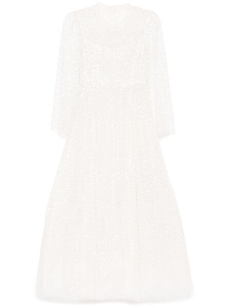  Needle & Thread Scatter Dot Gown - White 