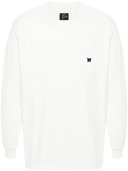  Needles Butterfly-embroidered T-shirt - White 