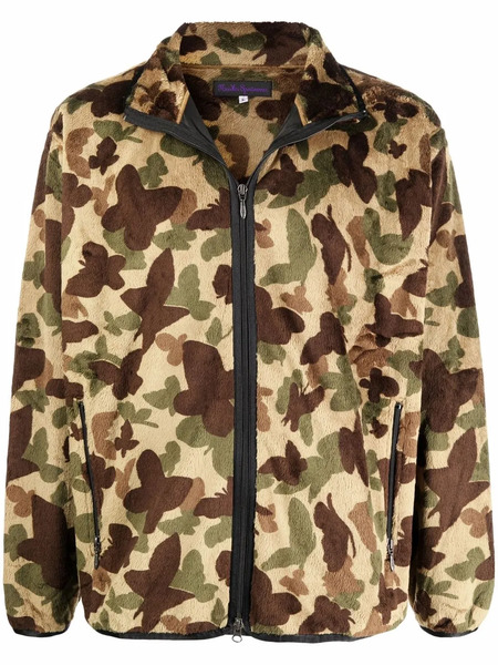  Needles Camouflage Bomber Jacket - Green 