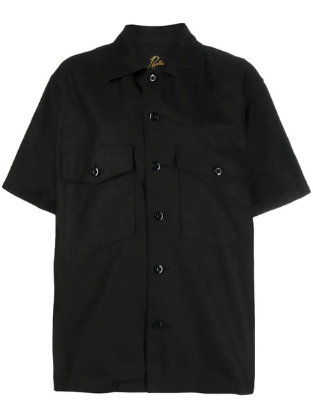  Needles Flap-pockets Cotton Shirt - Black 
