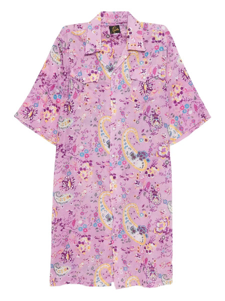  Needles Floral-print Dress - Purple 