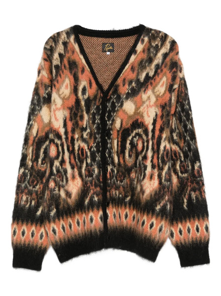  Needles Patterned Cardigan - Black 
