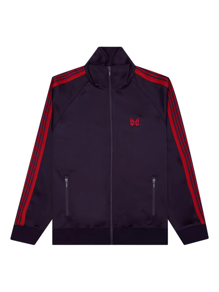  Needles Side-stripe Butterfly-embroidered Jacket - Purple 