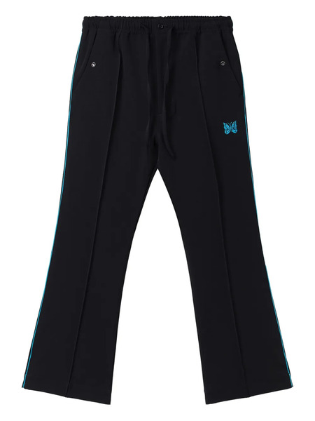  Needles Stripe-detail Trousers - Black 