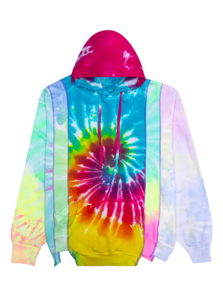  Needles Tie-dye Panelled Hoodie - Blue 