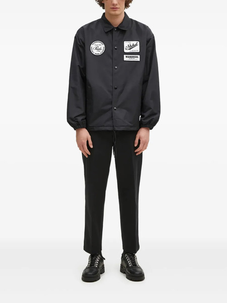  Neighborhood Logo-patch Coach Jacket - Black 