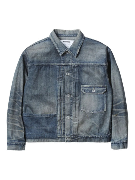  Neighborhood Patchwork Denim Jacket - Blue 