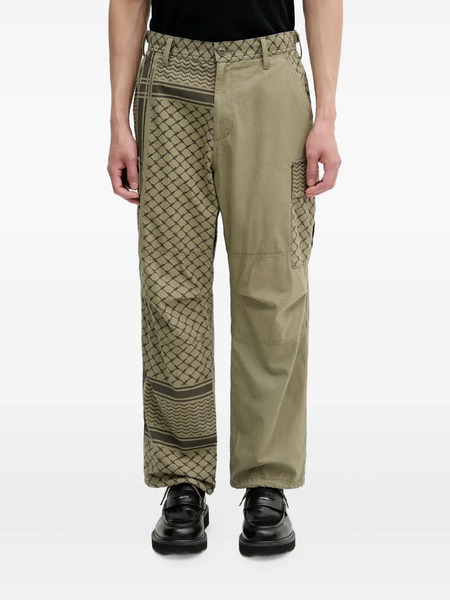  Neighborhood Patterned Cargo Pants - Green 