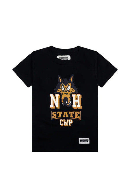  Neighborhood Wolf-graphic T-shirt - Blue 