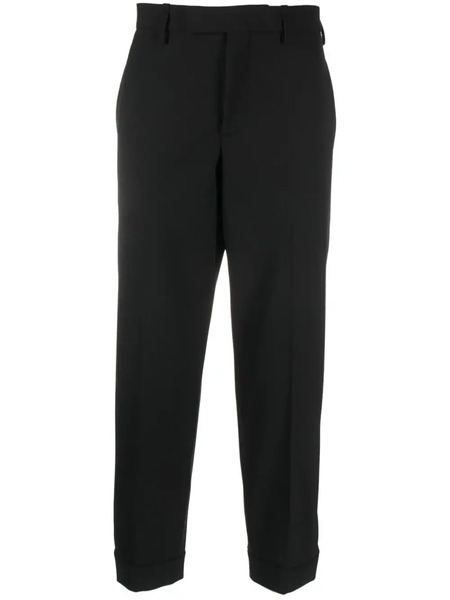  Neil Barrett Cropped Gabardine Tapered Trousers - Black 