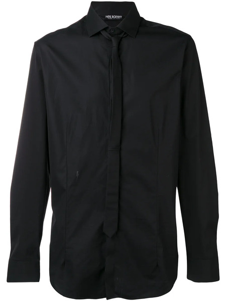  Neil Barrett Formal Shirt With Tie - Black 