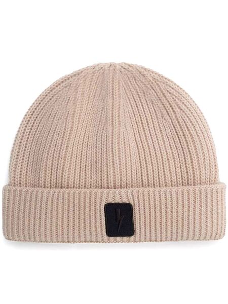  Neil Barrett Logo-appliqué Beanie - Neutrals 