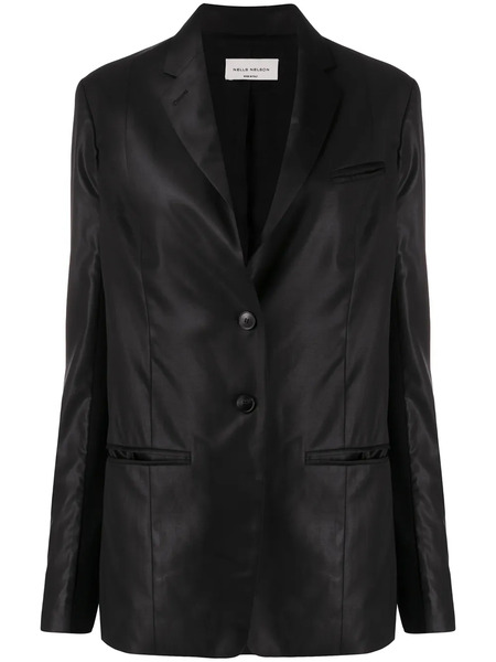  Nells Nelson Matte-finish Blazer - Black 