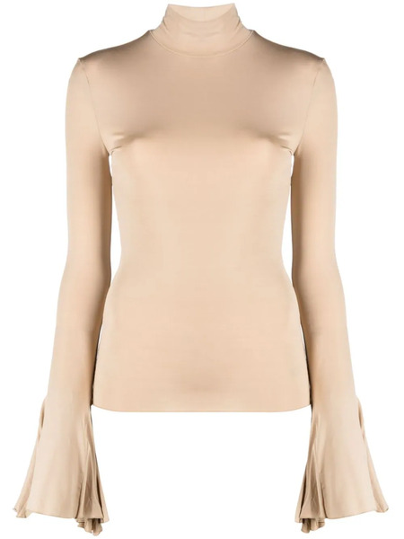  Nensi Dojaka Bell-sleeve T-shirt - Neutrals 