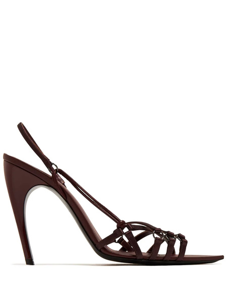  Nensi Dojaka 100mm Strappy Sandals - Red 