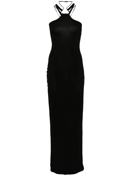  Nensi Dojaka Multi-strap Maxi Dress - Black 