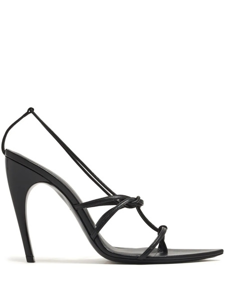  Nensi Dojaka Pointed-toe Leather Sandals - Black 