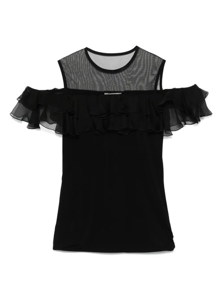  Nensi Dojaka Ruffled Blouse - Black 
