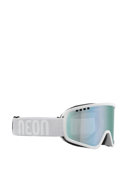  Neon Rectangular-frame Sunglasses - White 