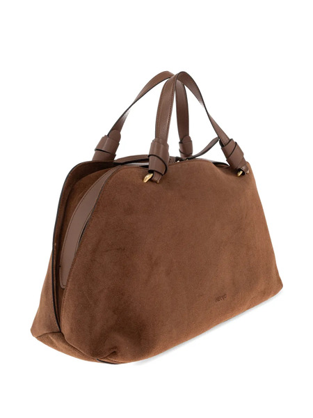  Neous Handle Suede Tote Bag - Brown 