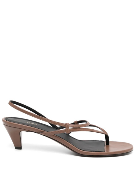  Neous Leather Heeled Sandals - Brown 