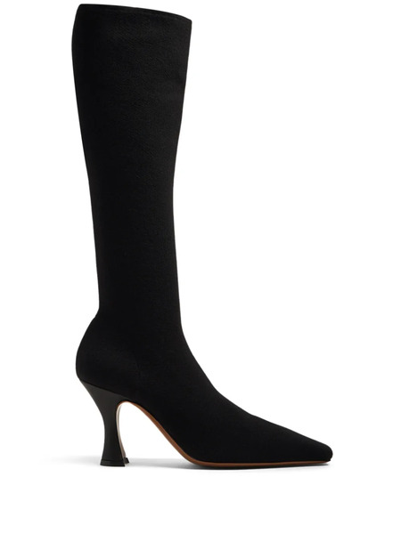  Neous Ran Stretch-knit Knee-high Boots - Black 