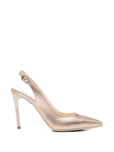  Nero Giardini Buckle Leather Pumps - Gold 