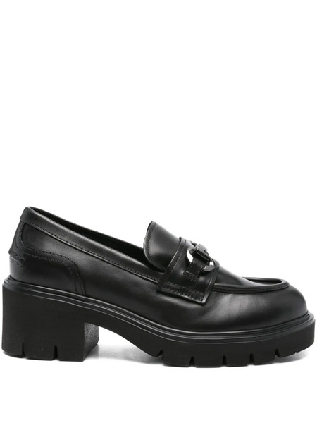  Nero Giardini 50mm Chain-detail Loafers - Black 