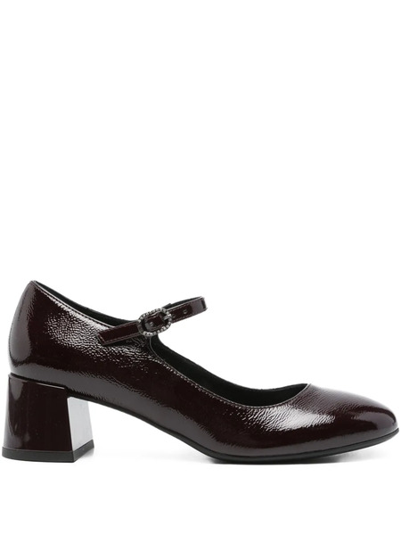  Nero Giardini 50mm Leather Almond Pumps - Red 