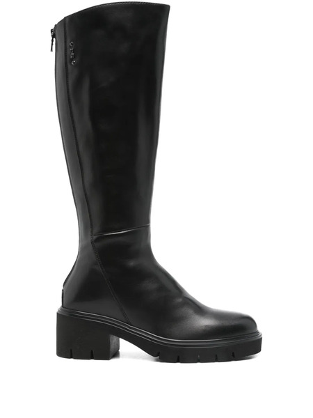  Nero Giardini 50mm Zip-detail Block-heel Boots - Black 