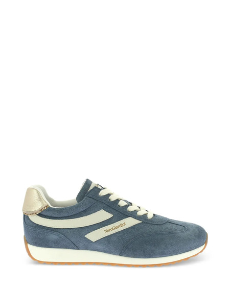  Nero Giardini Suede Lace-up Sneakers - Blue 