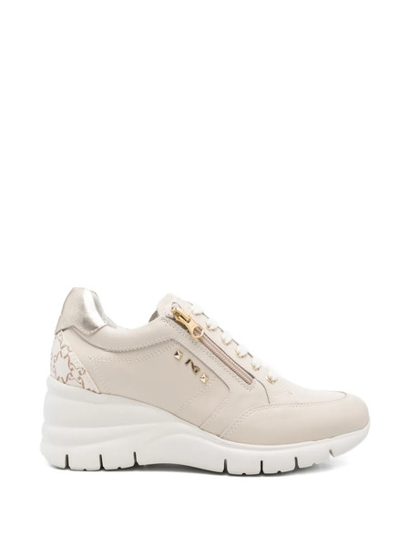  Nero Giardini Zip-up Panelled Sneakers - Neutrals 