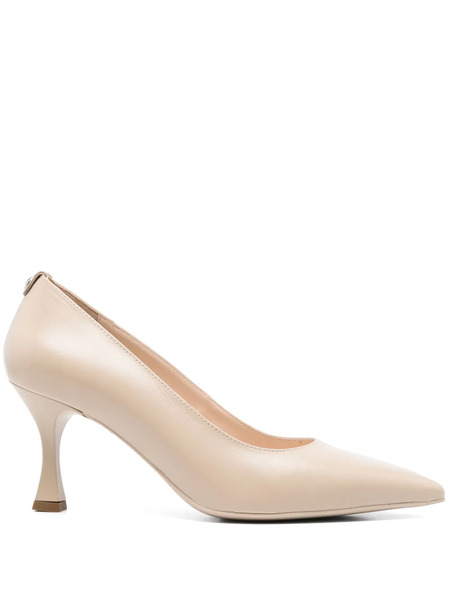  Nerogiardini Leather Heeled Pumps - Neutrals 