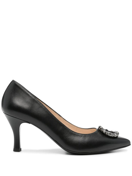  Nerogiardini 75mm Leather Pumps - Black 
