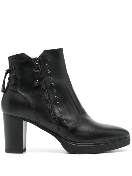  Nerogiardini Stud-embellished Ankle Boots - Black 