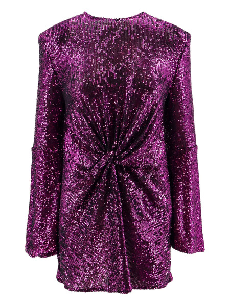  Nervi Crystal-embellished Mini Dress - Purple 