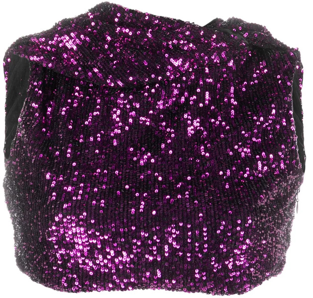  Nervi Sequin-embellished Crop Top - Purple 