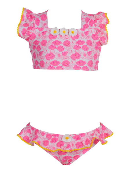  Nessi Byrd Kids Briar Bikini Set - Pink 