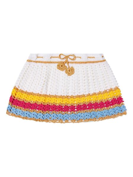 Nessi Byrd Kids Crochet Skirt - White 