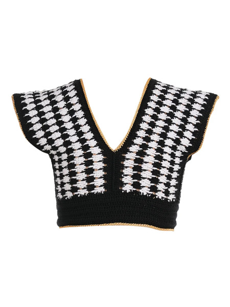  Nessi Byrd Kids Crochet Top - Black 