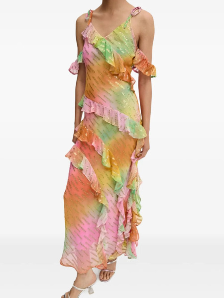  Never Fully Dressed Faro Sequin-embellished Ruffled Dress - Yellow 