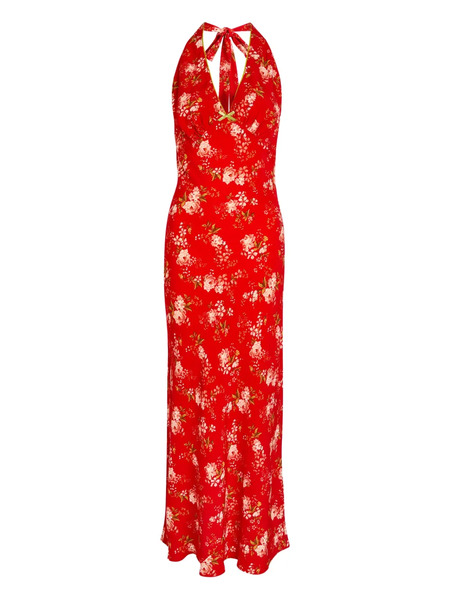  Never Fully Dressed Floral-print Maxi Dress - Red 