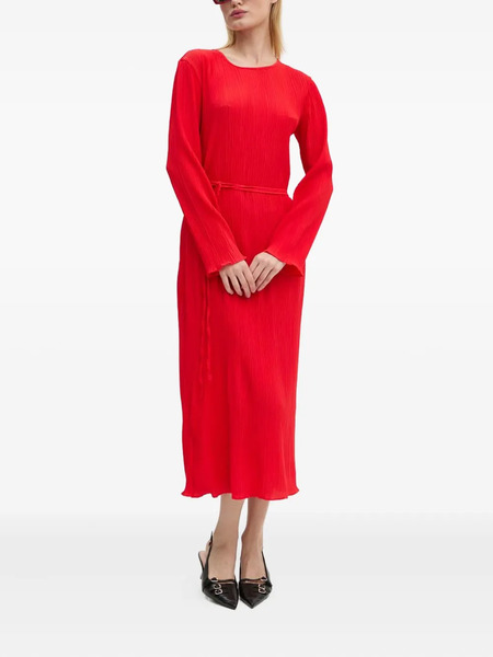  Never Fully Dressed Long-sleeve Midi Dress - Red 