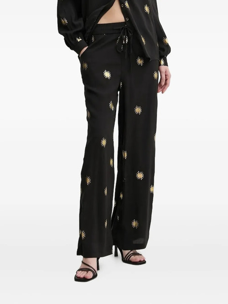  Never Fully Dressed Sun-print Trousers - Black 
