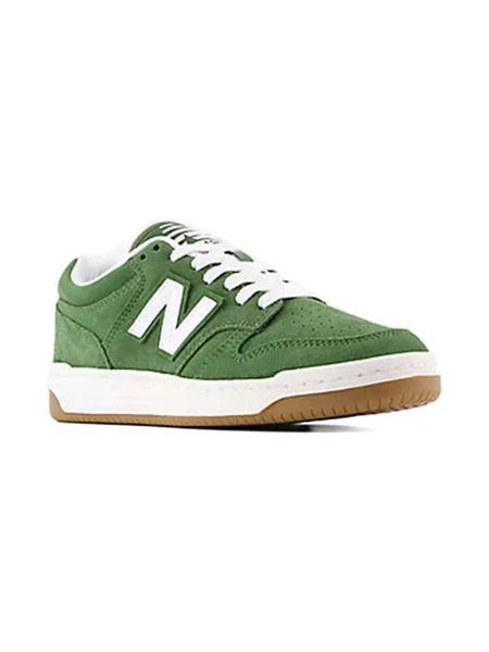  New Balance Kids B480 Lace Suede-leather Sneakers - Green 