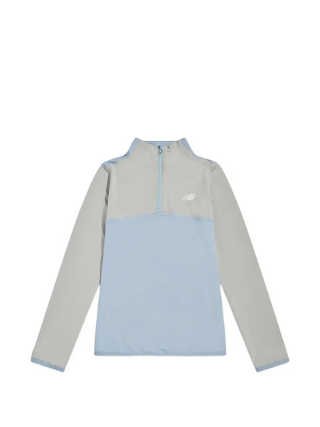  New Balance Kids Colour-block Zip Top - Grey 